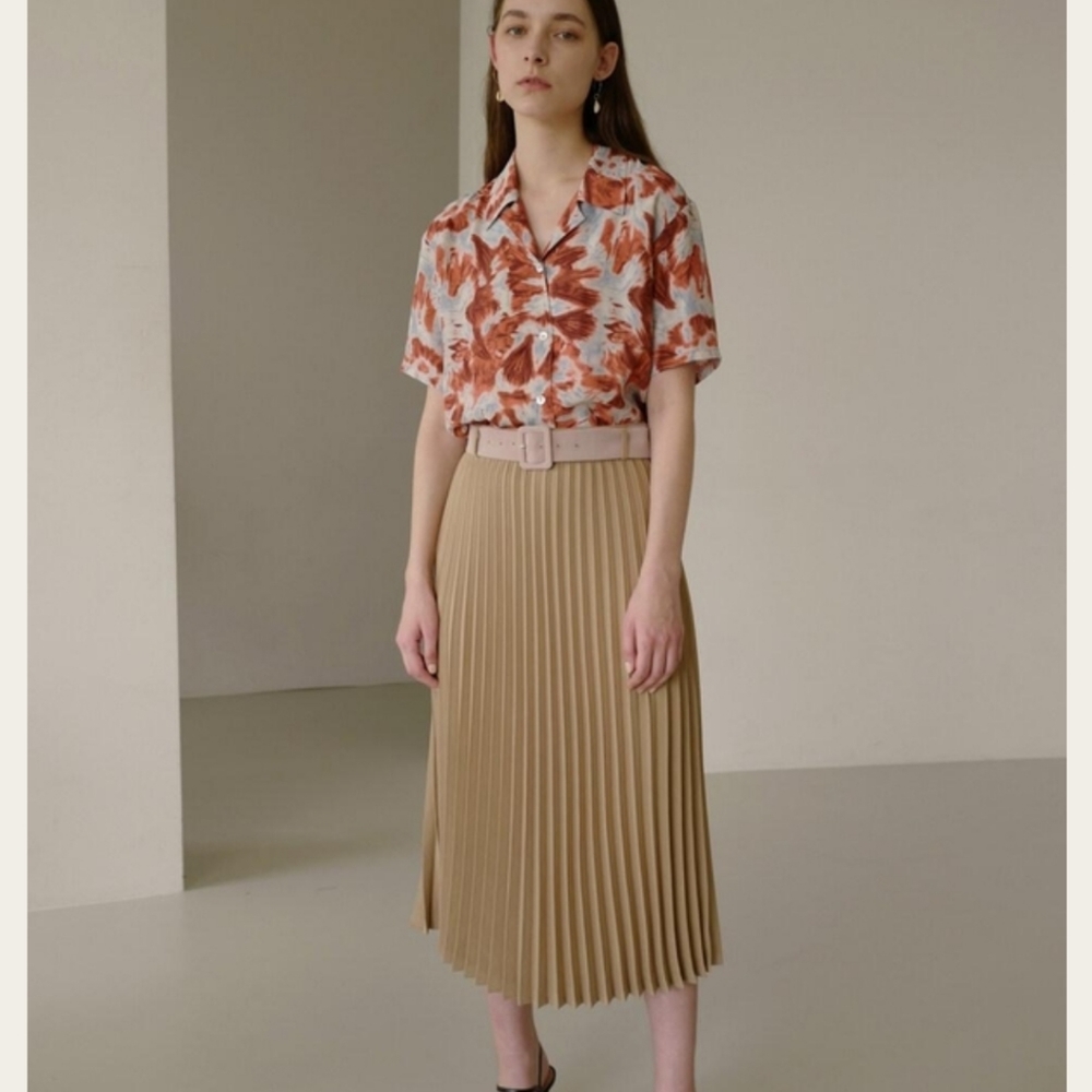 WConcept Andersson Bell Lucy Belted Pleats Skirt Beige